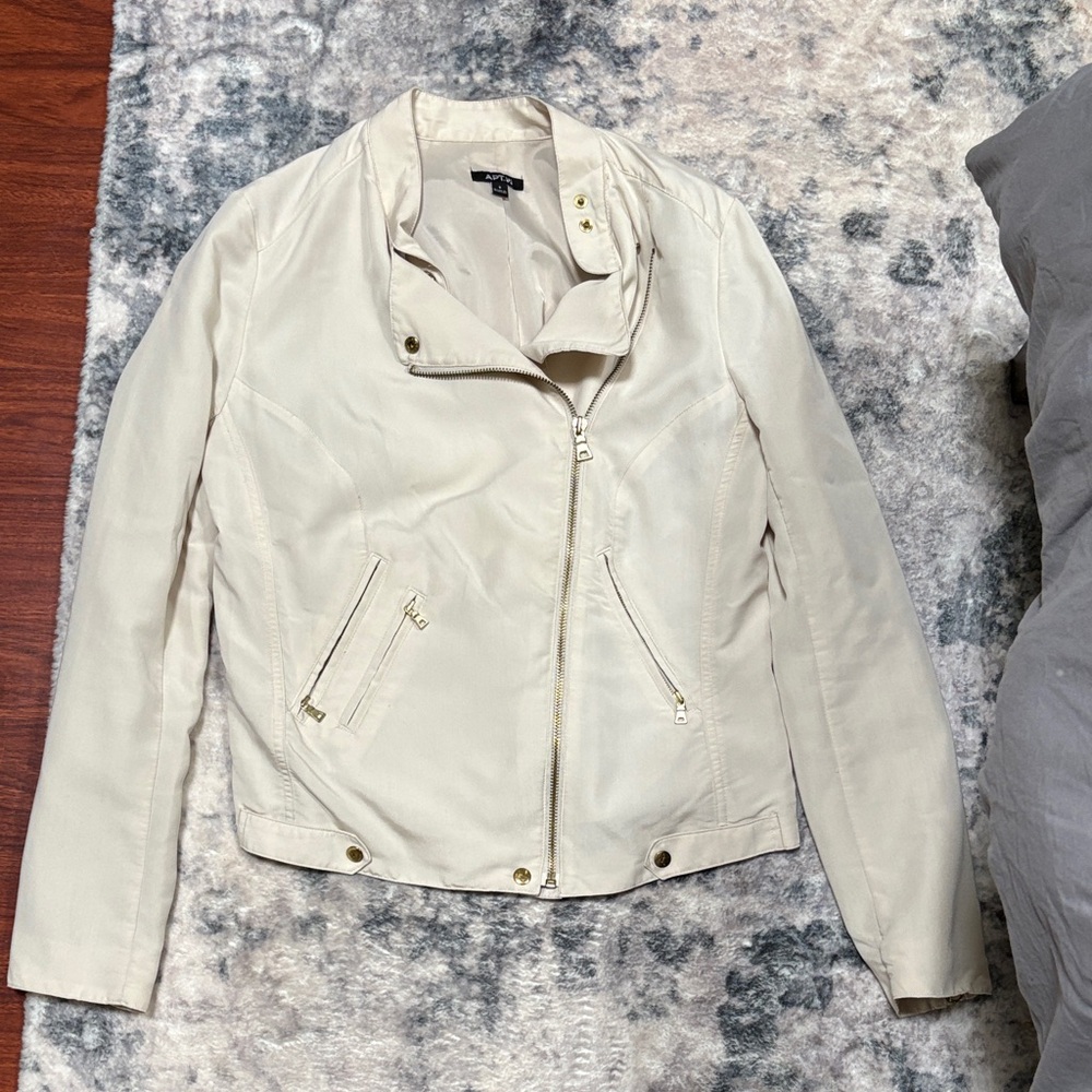 Apt. 9 Women's Cream Fabric Jacket